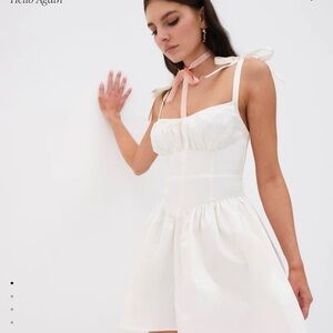 For Love And Lemons White Mini Dress